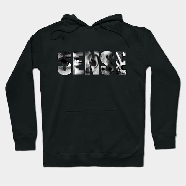 Sense (Black Background) Hoodie by beatrizxe